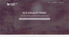 Desktop Screenshot of isitcrueltyfree.com