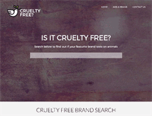 Tablet Screenshot of isitcrueltyfree.com